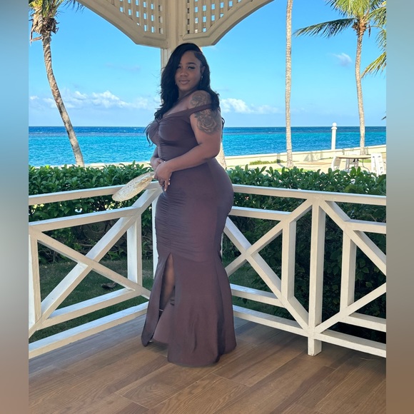 Chocolate, brown formal dress - Picture 1 of 2